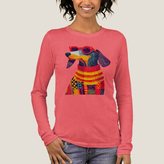 Pawfect Wienerdog Dackel Dackel Dogma in Style Tri-Blend Shirt (Vorderseite)