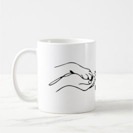 Pawfection One-Line Art – Minimalist Dog Lover Kaffeetasse