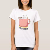 Pawfee Break Funny Cat Kaffee Pub T-Shirt (Vorderseite)