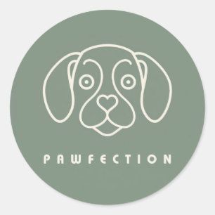 PAWFEKTION RUNDER AUFKLEBER