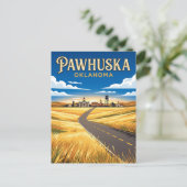 Pawhuska USA wird zu Postkarte (Stehend Vorderseite)
