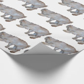 Pawing TAN Baby-Ziege Geschenkpapier (Ecke)