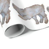 Pawing TAN Baby-Ziege Geschenkpapier (Rolleneckpunkt)