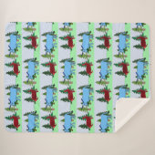 Pawl Bunnyan und Babe die blaue Oxdecke Sherpadecke (Vorderseite (Horizontal))