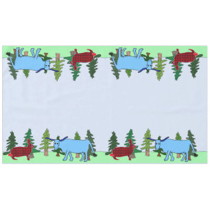 Pawl Bunnyan und Babe-Tablecloth Tischdecke