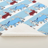 Pawl und Babe im Winter Holiday Woods Decke Sherpadecke (3/4)