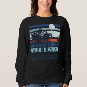 Pawleinsel South Carolina Summer 80er Beach Sou Sweatshirt