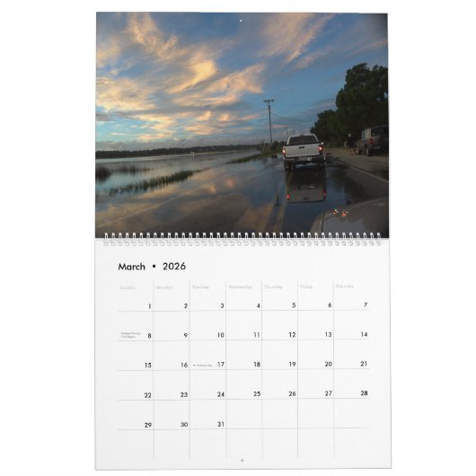 Pawley Island Large Wall Calendar Design 3 Kalender (Mär 2026)