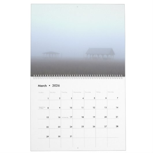 Pawley Island Large Wall Calendar Design 9 Kalender (Mär 2026)
