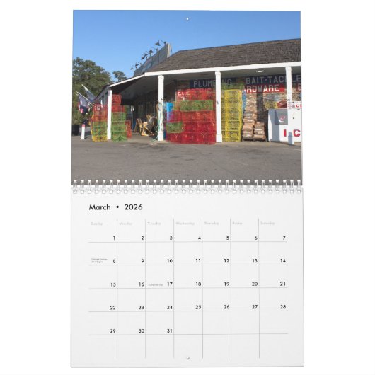 Pawley Island Wall Calendar Design 8 Kalender (Mär 2026)