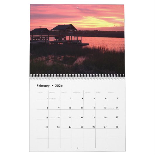 Pawley Island Wall Calendar Design 8 Kalender (Feb 2026)