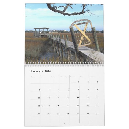Pawley Island Wall Calendar Design 9 Kalender (Jan 2026)
