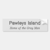 Pawleys Island Gray Man Autoaufkleber (Vorne)