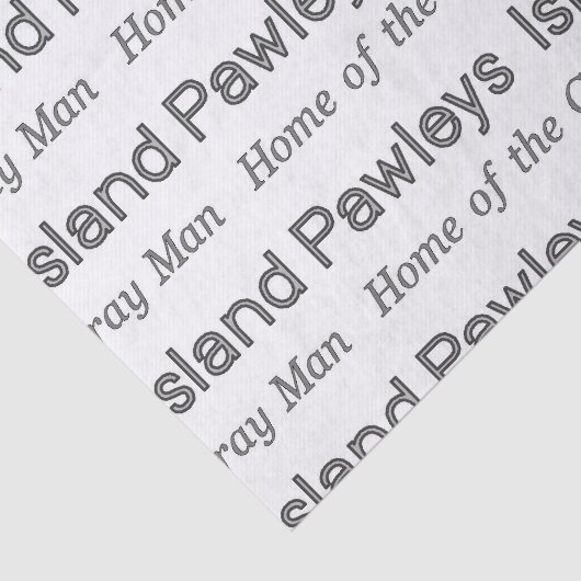 Pawleys Island Gray Man Seidenpapier (Ausschnitt)