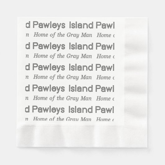 Pawleys Island Gray Man Serviette (Vorderseite)