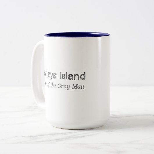 Pawleys Island Gray Man Zweifarbige Tasse (Vorderseite Links)