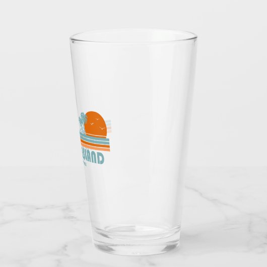 Pawleys Island South Carolina Sun Palm Trees Glas (Links)