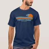 Pawleys Island South Carolina Sun Palm Trees T-Shirt (Vorderseite)