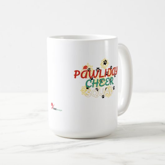 Pawliday Cheer Squad – Funny Christmas for pet lov Kaffeetasse (VorderseiteRechts)