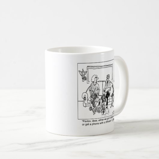 Pawlows Klingelton Kaffeetasse (VorderseiteRechts)