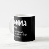 Pawma Definition Mama Oma Tante Hund liebt lange Kaffeetasse (Vorderseite Links)