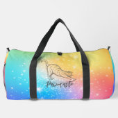 Pawmaste Cat Yoga Large Duffel Bag Duffle Bag (Rückseite)