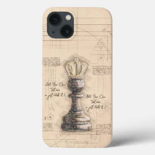 Pawn King / Queen, altmodische Vintage Kunst. Gesc Case-Mate iPhone Hülle