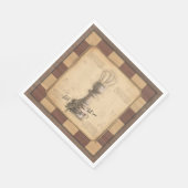 "Pawn King / Queen" Vintages Chessboard Player-Ges Serviette (Ecke)