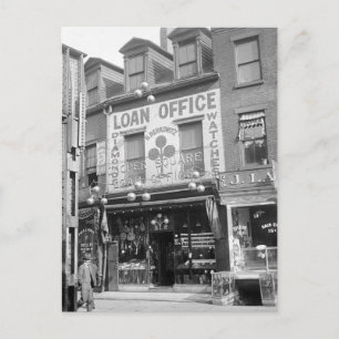 Pawn Shop in den 20er Jahren Postkarte