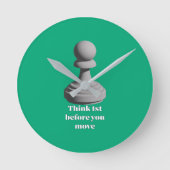 Pawn_Think_1st Runde Wanduhr (Vorderseite)