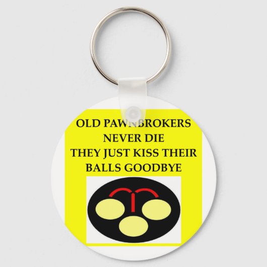 PAWNbroker Witz Schlüsselanhänger (Vorderseite)