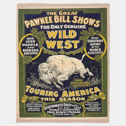 PAWNEE BILL Fleece Blankets (Vorderseite)