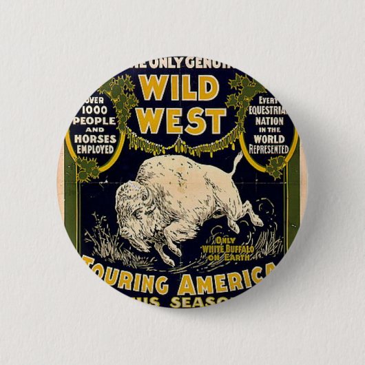 Pawnee Bill Shows Wild West Button (Vorderseite)