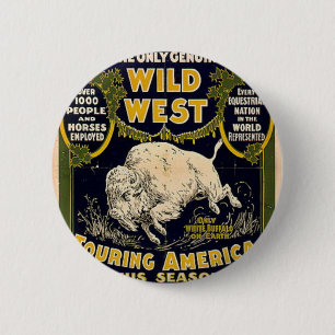Pawnee Bill Shows Wild West Button