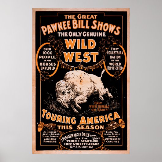 Pawnee Bill Wild West Show Poster (Vorne)