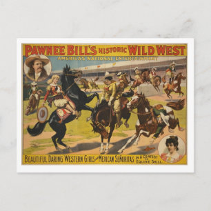 Pawnee Bill Wild West Show Postkarte