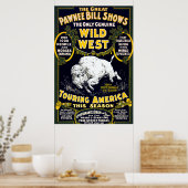 Pawnee Bill Wild West White Buffalo Poster (Küche)