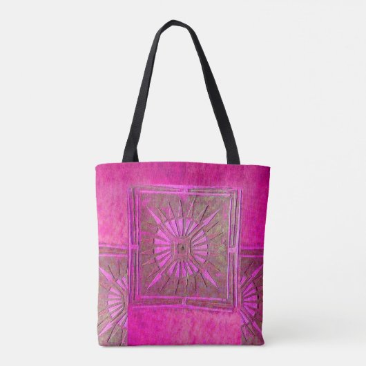 PAWNEE MORNING STAR, Pink FuchsiaTote Bag Tasche (Rückseite)