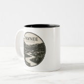 Pawnee National Grassland Colorado Stream Zweifarbige Tasse (Vorderseite Links)