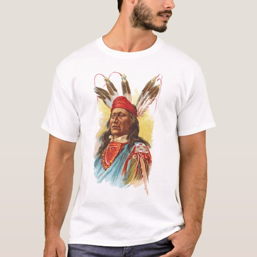 Pawnee-Sioux-Leiter: Hetzender Bär T-Shirt (Vorderseite)