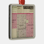 Pawnee-Stadt, Nebraska Silbernes Ornament (Rechts)