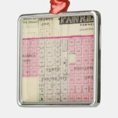 Pawnee-Stadt, Nebraska Silbernes Ornament (Links)