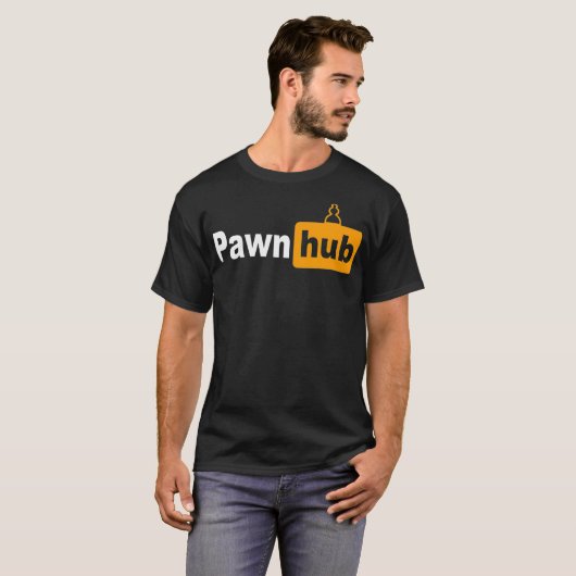 PawnHub Funny Schach für Männer T-Shirt (Vorne ganz)