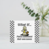 Pawns Postkarte (Stehend Vorderseite)