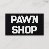 Pawnshop Pawnbroker Visitenkarte (Vorderseite)