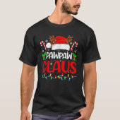 Pawpaw Claus Christmas Lights Family Matching Xmas T-Shirt (Vorderseite)