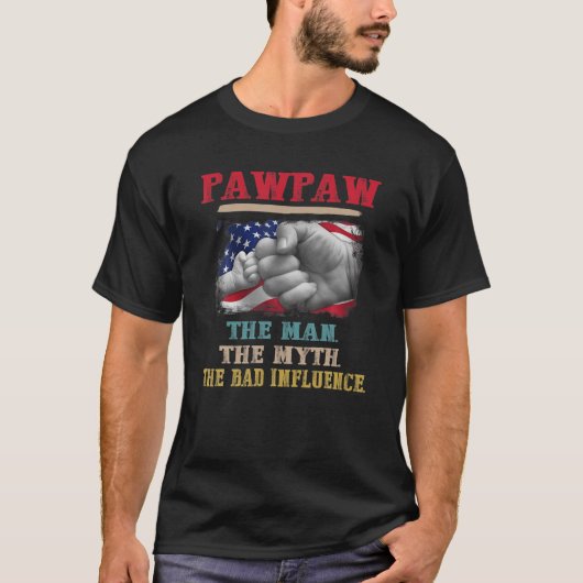 Pawpaw den Mann der Mythos die schlechte Flagge Fl T-Shirt (Vorderseite)