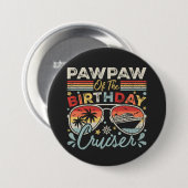 Pawpaw der Geburtstagsrundfahrt Button (Vorne & Hinten)