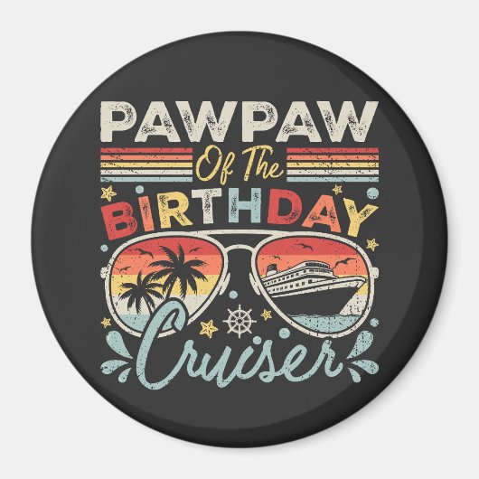 Pawpaw des Geburtstagskreises Magnet (Vorne)