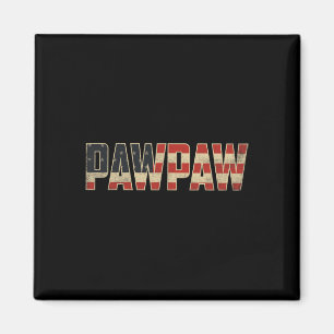 Pawpaw Fette Patrioten-Amerikanische Flagge Vatert Magnet